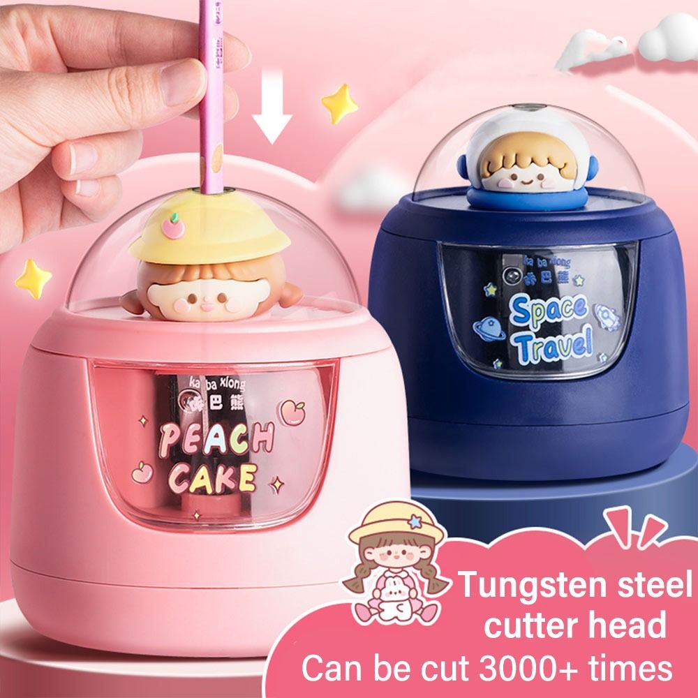 Electric Pencil Sharpener Usb - لطيف الكرتون بطارية شحن مبراة قلم