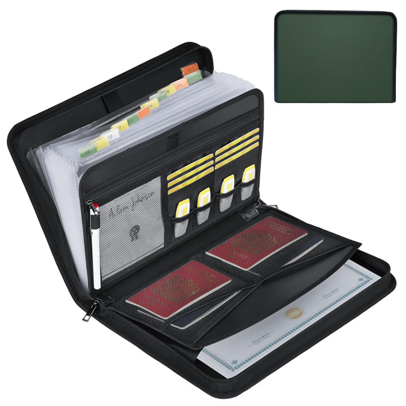 حافظة ملفات قابلة للتوسيع ومقا - مراجعة Expandable Accordion File Folder 13 Pockets وسعره