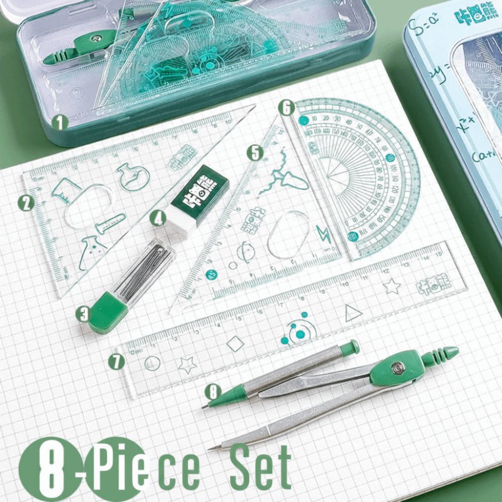 مجموعة أدوات هندسية متعددة الو - مراجعة Math Geometry Set With Compass وسعره